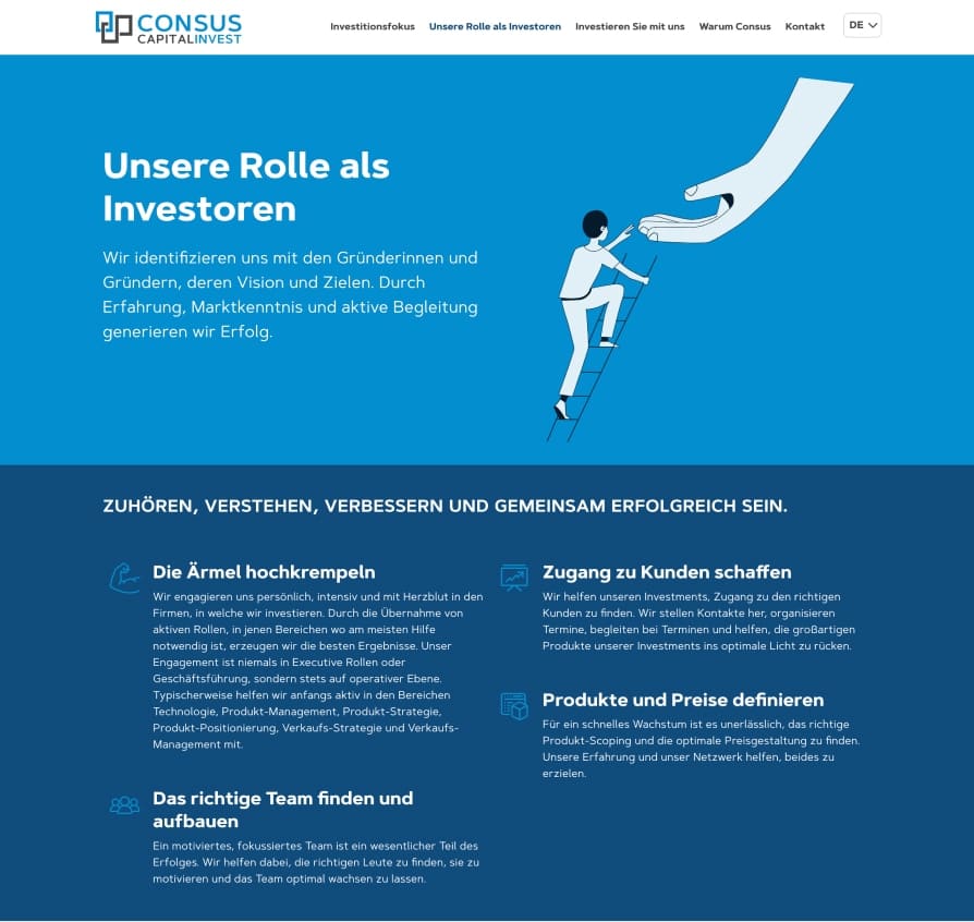 Unsere Rolle als Investoren Screenshot