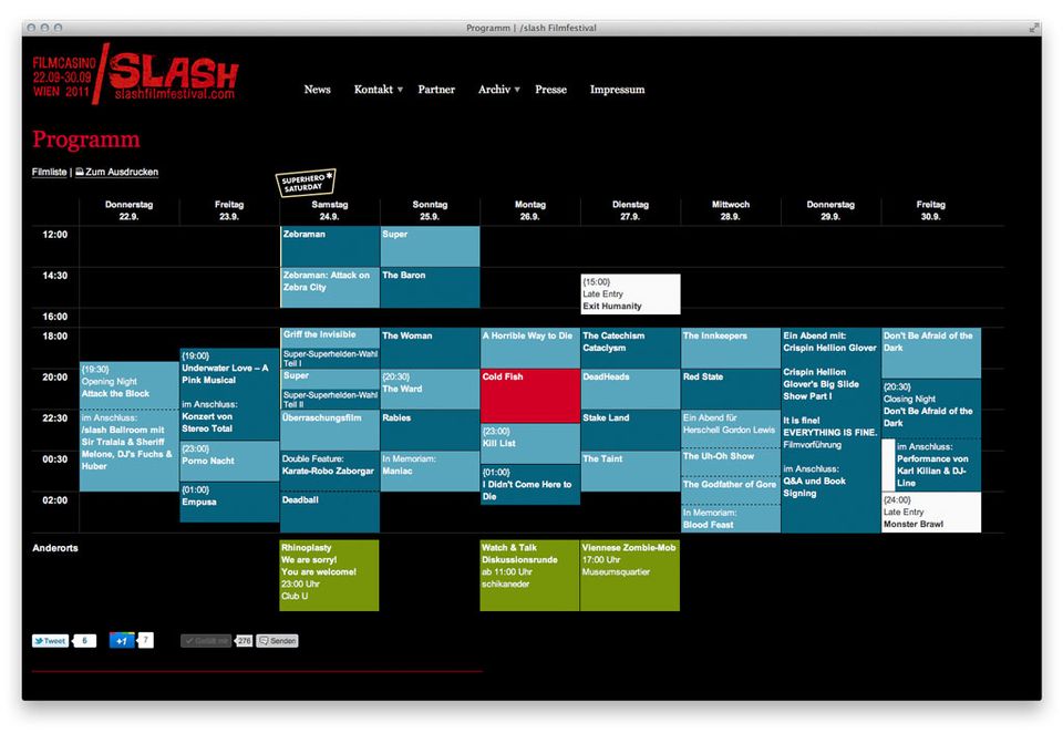 /slash Programmseite